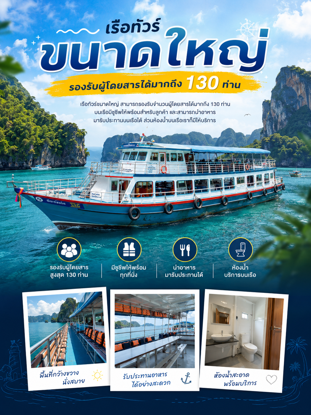 เรือใหญ่ขนาดใหญ่ — ทะเลตรัง