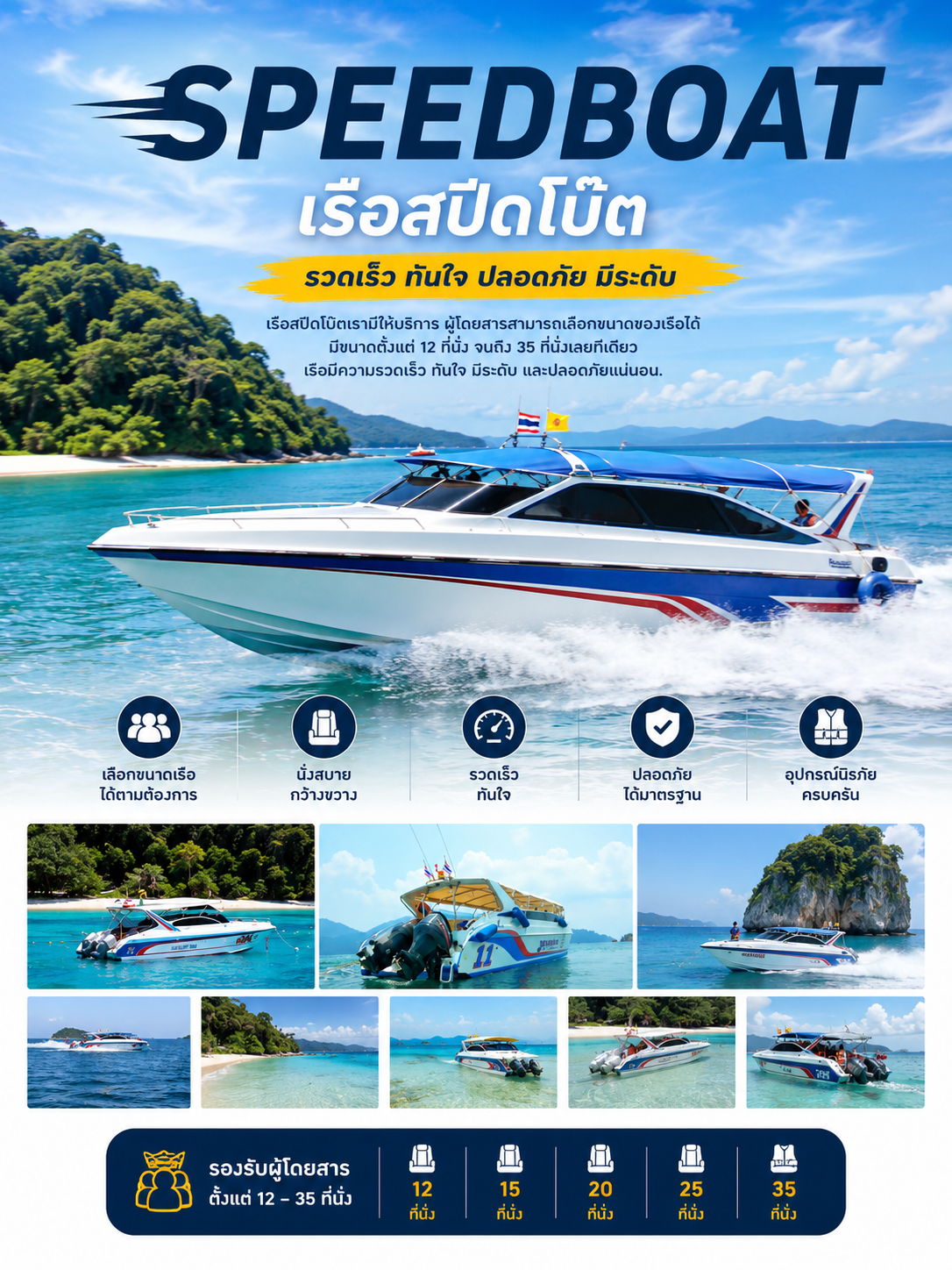 เรือสปีดโบ๊ท — ทะเลตรัง